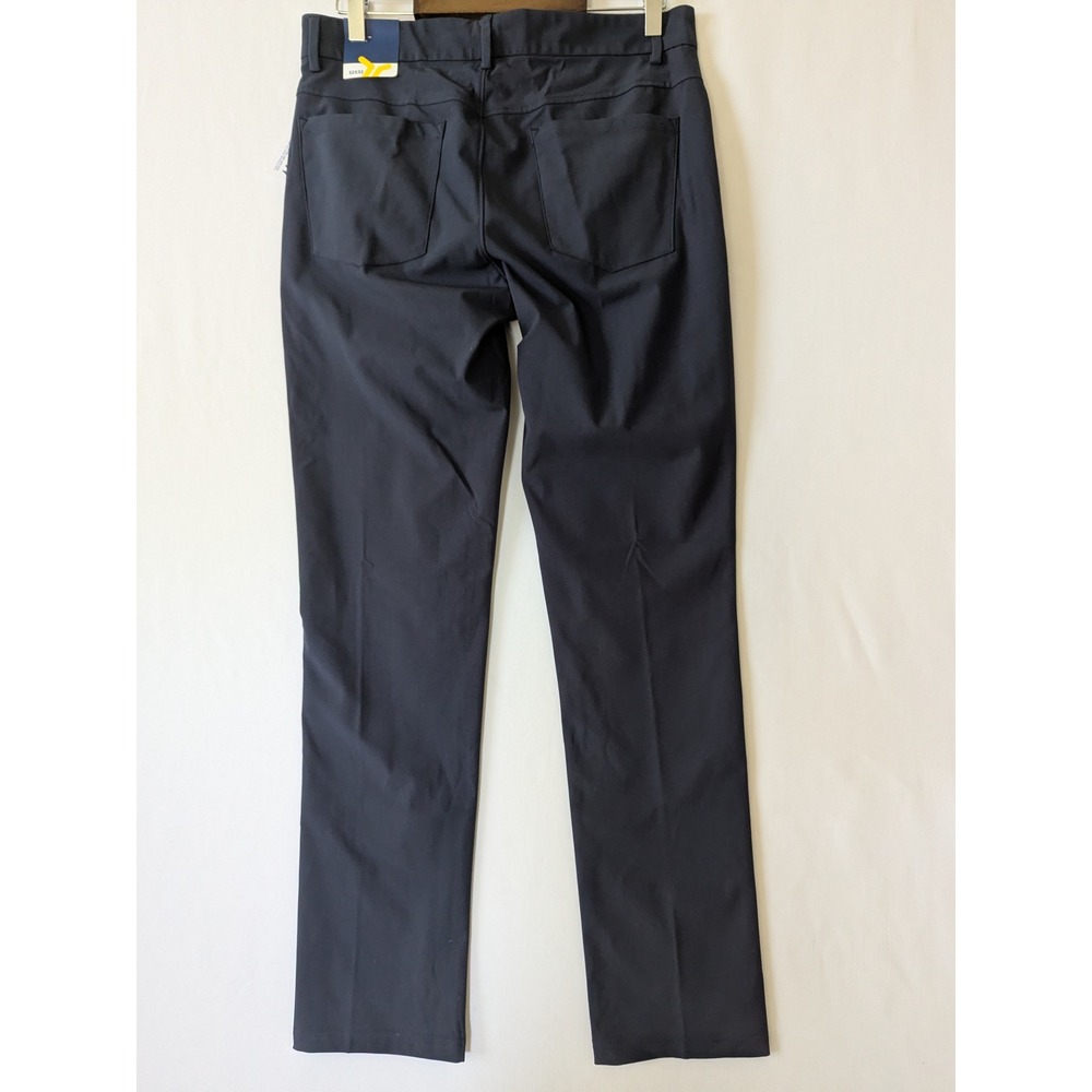 Old Navy Active Tech Hybrid Slim Pants Mens 32x32 Navy Blue 4-Way Stretch New - Picture 3 of 9